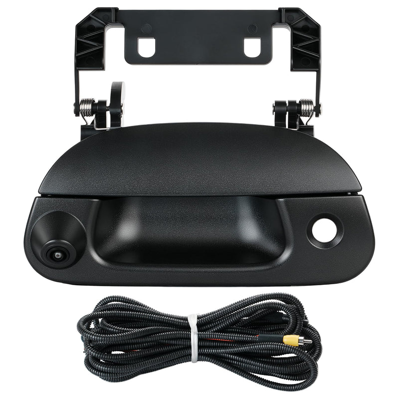 Tailgate Handle Backup Camera Fit for Ford F150 F250 F350 F450 1997-2007 | Fit for Dodge RAM 2500 3500 2010-2017 Tailgate Reversing Rear View Park Assist Camera RCA Plug Replaces 68084284AB Fit for Ford F150 F250 F350 F450 F550 1997-20077