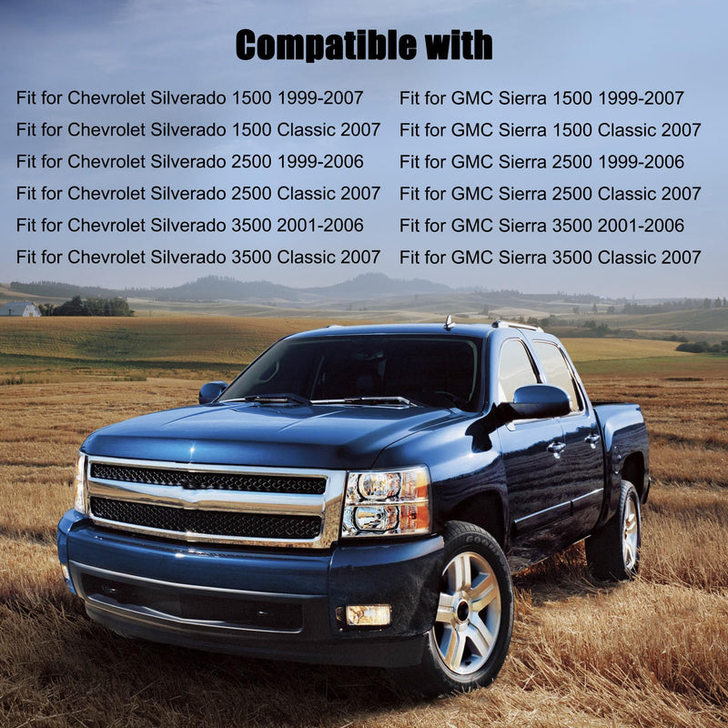 12477640 Gear Shifter Cable for Chevy Classic 1999-2007 Silverado 1500 2500 3500,Automatic Transmission Shift Cable for GMC Sierra 1500 2500 3500,Gear Shifter Control Cable 2pcs Replace 905-144 12477640