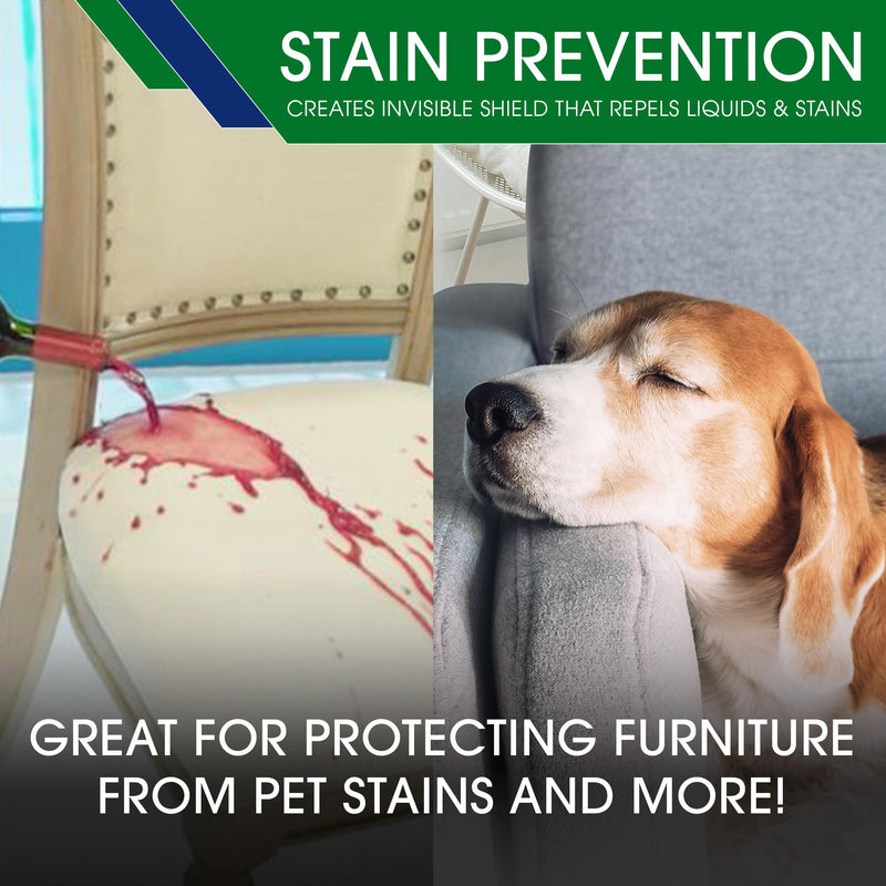 Eco-Friendly Upholstery Protect Stain & Water Repellent Spray 24oz – Non-Toxic, Pet-Safe Formula for Fabric, Leather, & Suede – Long-Lasting Stain Guard Keeps Furniture Clean & New Upholstery Protect 24oz