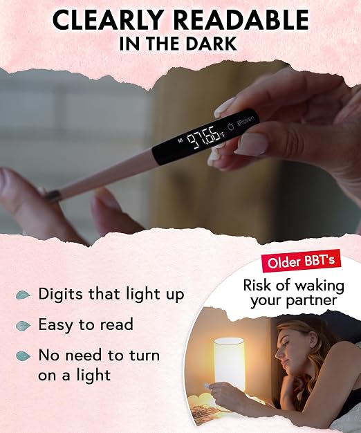  [AUSTRALIA] - Boncare Rechargeable Digital Basal Thermometer for Adults, Kids & Baby | Ovulation & Body Temperature, Underarm Use Only, Fast Accurate Reading