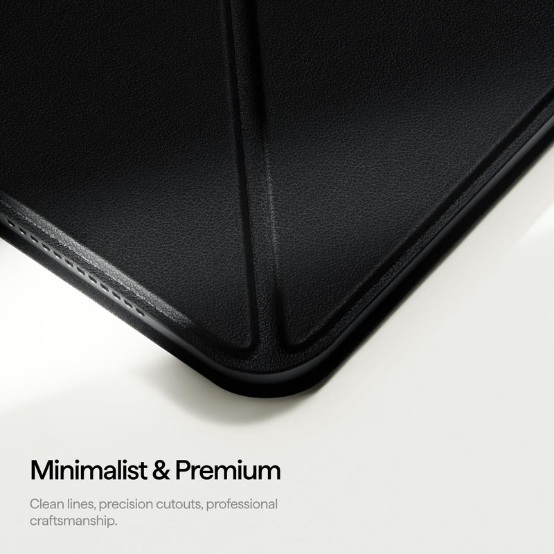 PITAKA for iPad Pro 13 Inch Case M5/M4, 5 Intuitive Angles, Folio3-Black | Portrait/Landscape Magnetic iPad Pro M5/M4 Case with Pencil Holder, No Learning Curve, Slim and Light, Auto Wake/Sleep Black iPad Pro 13" 2025/2024 (M5/M4)
