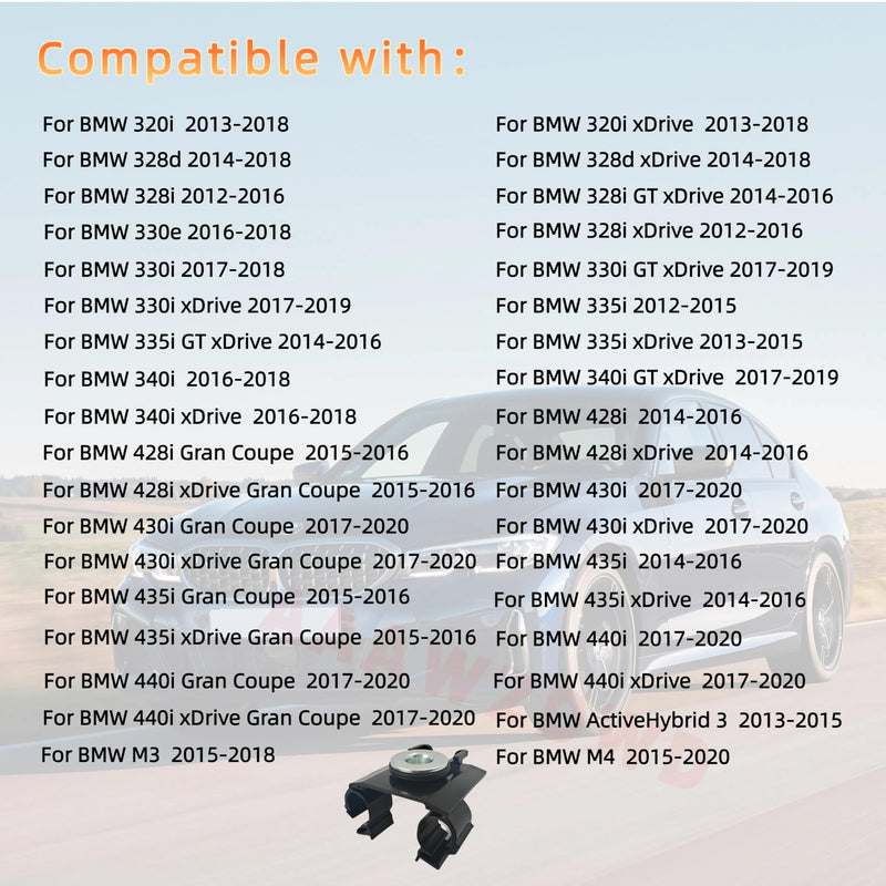 Parking Brake Cable Clip Retainer Compatible With BMW 320i 330i 340i 430i 440i M3 M4 328d xDrive 428i 435i Replace 34406854898 6854898