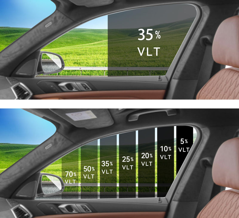 AUTOTEK Precut Window Tint Film for Chevy Silverado 1500 Extended 1999-2006 - Front Two Door Windows, Sun Blocking Protection, Privacy, Anti Shatter Glass, 2 Ply, Computer Cut, Any Tint Shade Front-35%