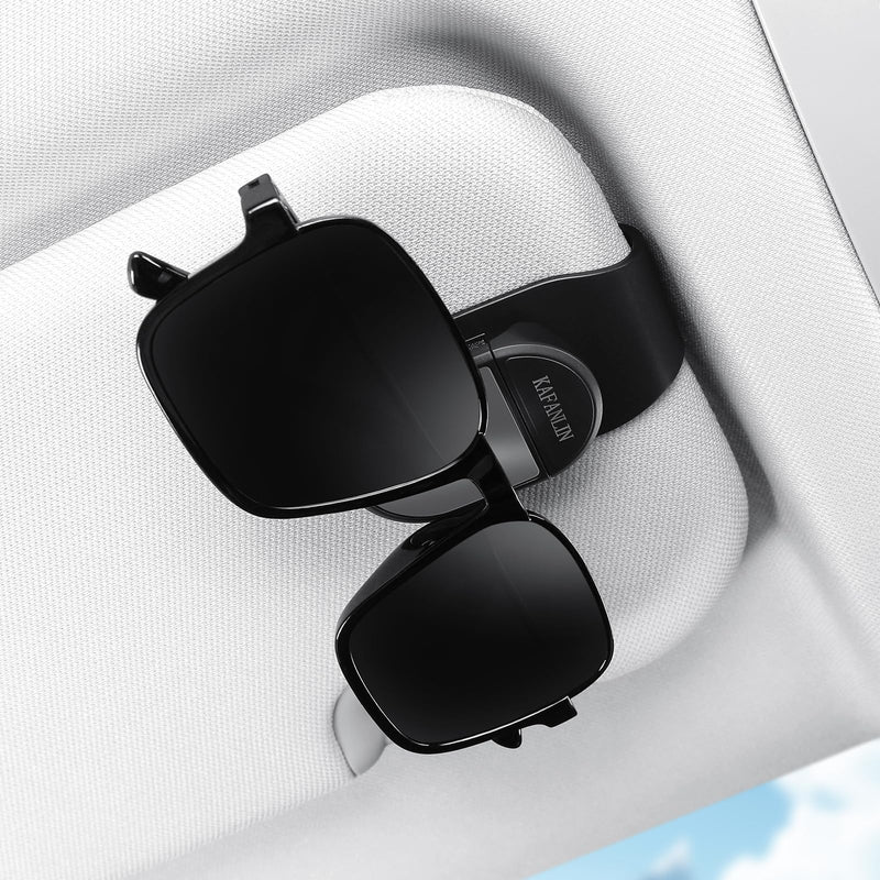 Sunglass Holder for Car Visor Clip Eyeglass Sunglass ABS Plastic Car Asset Accessories for Men Women Necessities Car Sun Visor Auto Trucks Van SUV Organizer