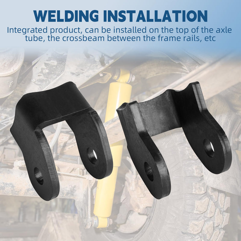 2-Piece Set Heavy Duty Shock Mounts ,Shock Brackets for Off-Road Trailers, Thick Welded