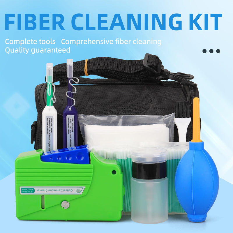 Fiber Optic Cleaning Kit Equipped with dust-Free Paper Cleaning Cotton swabs and Brushes Cleaning Box 1.25MM/2.5MM Cleaning Pens for SC/LC/FC Connections 1PCS Cleaning Small Set No.4