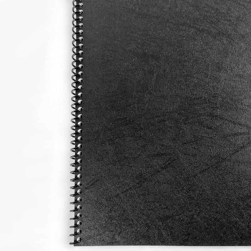 TOTiyea 50 Pack Plastic Spiral Binding Coils,20mm(3/4 ") Binding Spirals,170 Sheet Capacity,4:1 Pitch, Black 3/4" (170 Sheet Capacity)