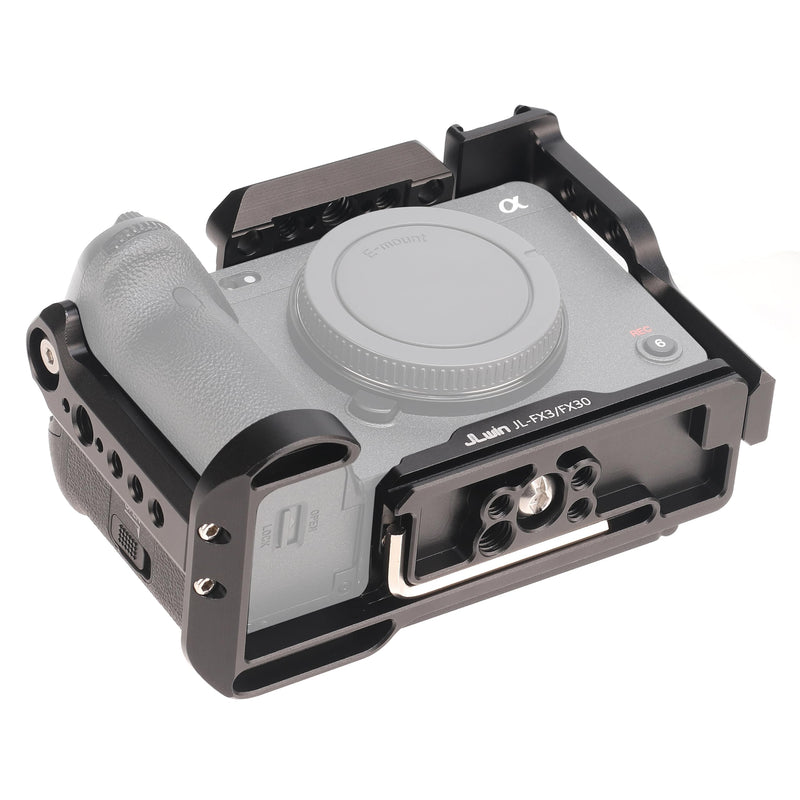 FX30 Camera Cage with NATO Rail Top Plate for Sony FX3 FX30 ILME-FX30 Camera Accessories 1/4" 3/8" Hole Arca Swiss Cage+Top Plate