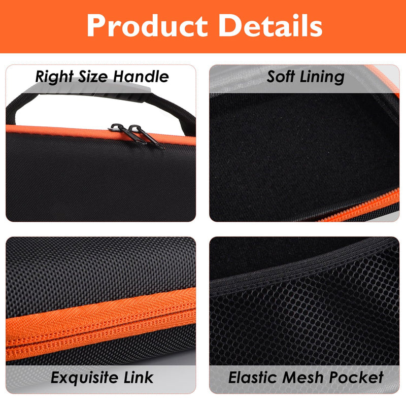 12.6x8.7in Drill Bag Oxford Cloth Tool Bag Portable Tool Storage Box with Handle Electric Grinder Bag Tool Zipper Pouch for Electric Grinder Drill Pliers Wrench Screwdriver (Long) Long