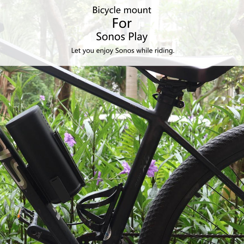 Bicycle Speaker Mount for Sonos Play Portable (Black) black