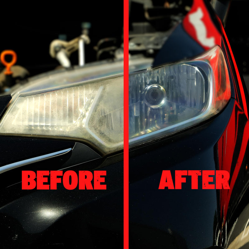 Mothers NuLens Headlight Renewal Kit — Quickly Restores & Maintains Clarity on All Headlight Types – Includes PowerPlastic 4Lights Polish, 8 oz. with Protective, Oxidation-Inhibiting Polymers (07251) 8 fl. oz.