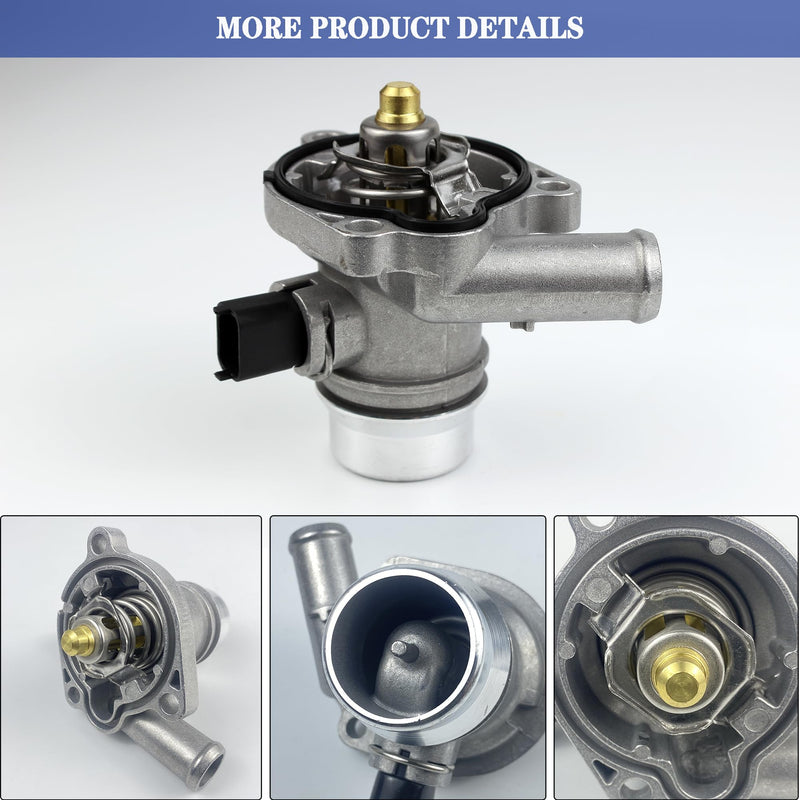 Upgrade Aluminium Engine Coolant Thermostat Housing Assembly Compatible with 2011-2020 Chevy Cruze Limited Sonic Trax Buick Encore 1.4L Replaces 25200455 55565336 55579010 55593034 902-808
