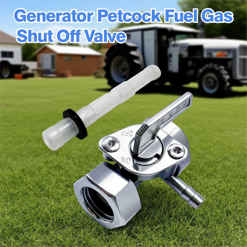 Professional Generator Petcock Fuel Gas Shut Off Valve, M16 x1.5mm Tank Switch for Predator Generac Generator Parts, Fuel Petcock Compatible with 5.5-16HP 190F 188F 182F 177F 173F 170F 168F