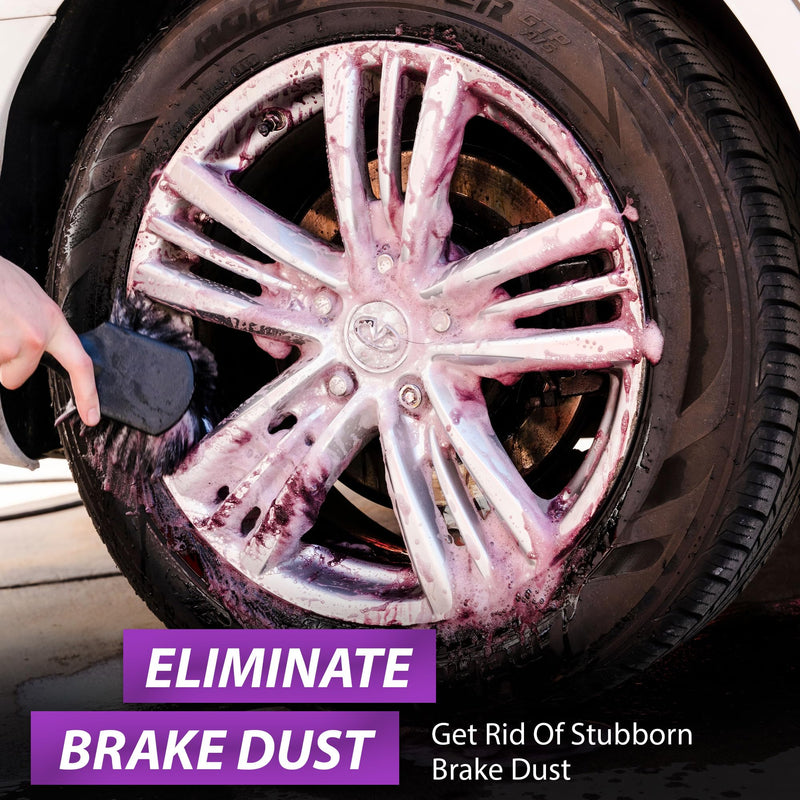 Torque Detail Purple Destroyer 16oz - Car Detailing & Wheel Cleaner Spray, Eliminate Brake Dust, Remove Iron From Rims & Wheels | Professional Strength Formula, Works On Chrome, Aluminum, Alloy & More