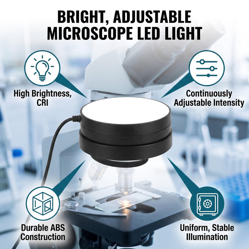 LED Microscope Rings Light Illuminators Microscope Lamp LED Rings Light Source for Laboratories AC 0‑250V