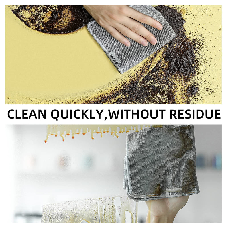 MHW-3BOMBER Barista Towels for Espresso 4Pack, 11" Microfiber Barista Cloth Espresso Cleaning Towel for Coffee Bar - Coffee Cleaning Accessories fit Espresso Machine|Steam Wand|Countertop CT5322