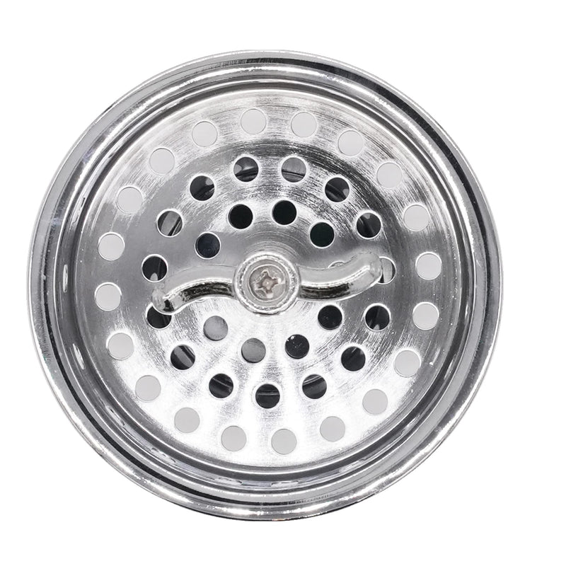 Westbrass A213-26 3-1/2" Wing Nut Twist Style Large Kitchen Sink Basket Strainer, Polished Chrome