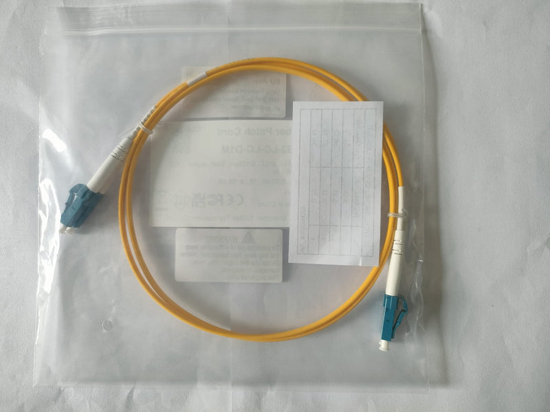 10Gtek Fiber Patch Cable - LC to LC OS2 10Gb/Gigabit Singlemode Jumper Duplex 9/125 LSZH Fiber Optic Cord for SMF SFP Transceiver, Yellow, 12-Meter(39.4-ft) 12m 1