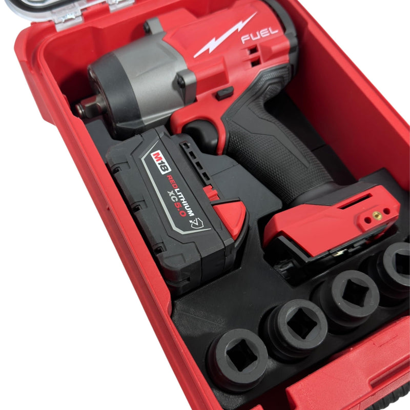 M18 Fuel High Torque 1/2in Impact 2967-20 Liner Insert for Packout Compact Organizer Model 48-22-8435, Organization for Impact Wrench, M18 Battery and Sockets