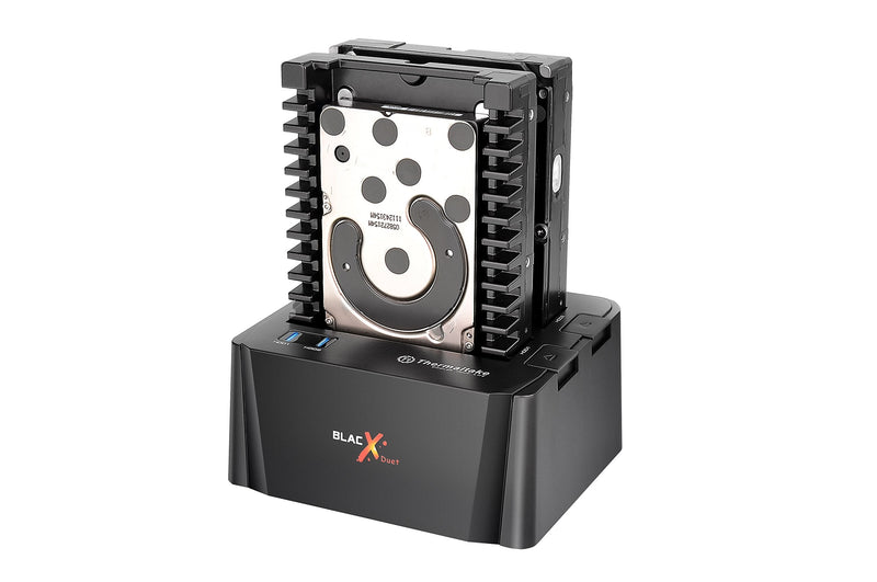 Thermaltake BlacX Duet 2.5"/3.5" SATA I/II/III USB 3.0 External Hard Drive Enclosure Docking Station ST0014U-C Dual Bay
