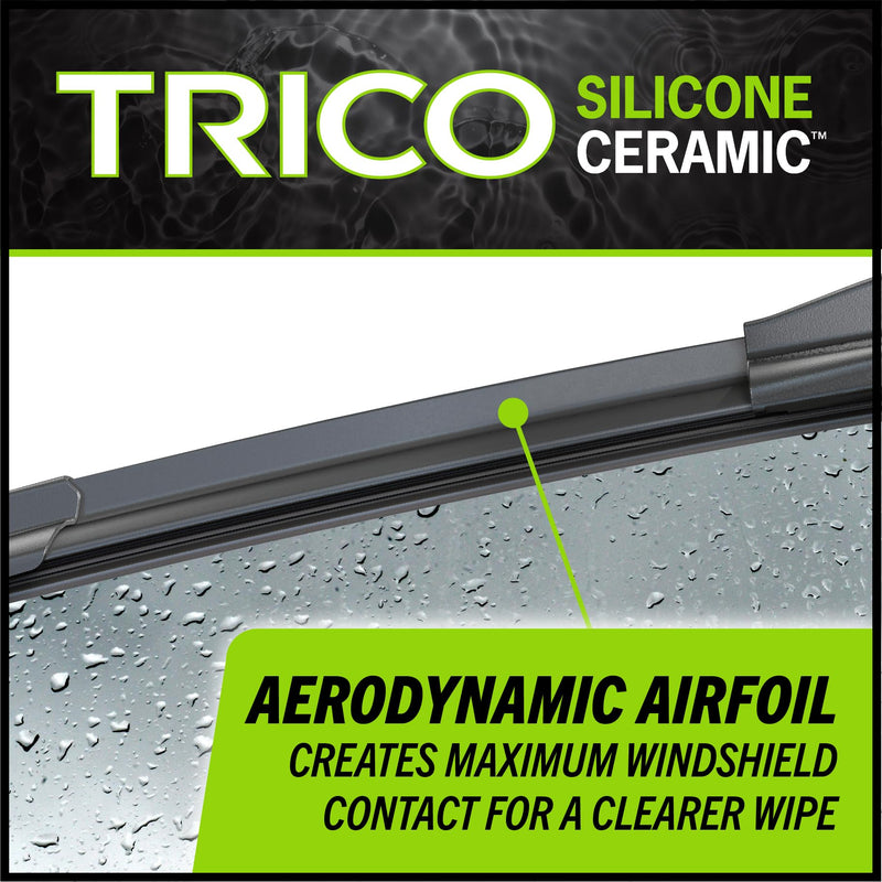 TRICO Silicone Ceramic™ (90-2618) 26 & 18 Inch Pack of 2 Automotive Replacement Windshield Wiper Blades, Ceramic Coated Silicone Super Premium Beam Blade for Select Vehicle Models 26" + 18" Pair Pack