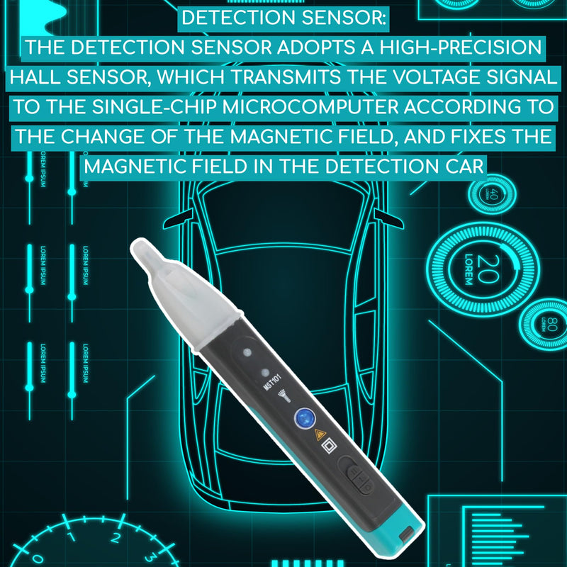 Auto Ignition Coil Tester Tool MST-101 Car Spark Test Pen Automotive Electronic Faults Detector Voltage Pen with LED Diagnostic Car Voltage Test Electrical Fuse Tester for Sedan SUV RV Truck