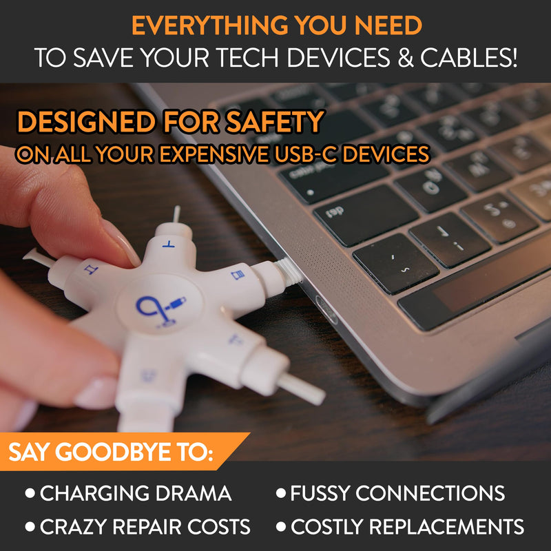  [AUSTRALIA] - USB-C Multi-Tool Phone Cleaning Kit | Clean Repair & Restore Cell Phone Tablet & Laptop USB C Ports & Cables | Fix Unreliable & Bad Connections | Extend The Life of Your Tech Devices (Black) For USB-C (black)