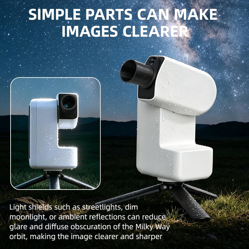 Dew Shield for Seestar S30, Light Shield Lens Cover Kit | Built for quick backyard setup, helping limit side glare and moisture exposure while protecting the lens between sessions
