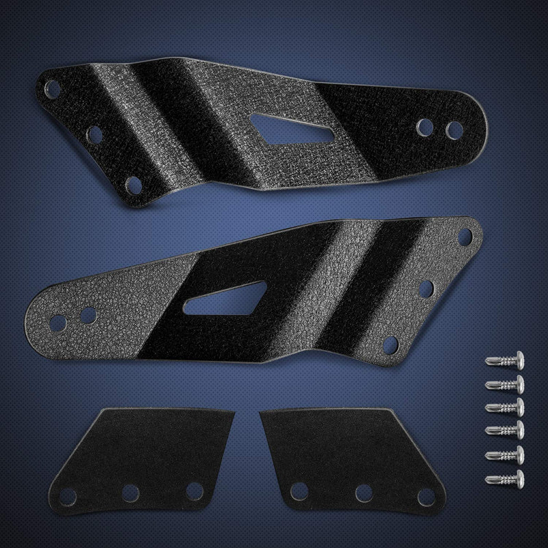Nilight 90031B 2PCS 52” Curved LED Light Bar Bracket at Upper Windshield Roof Cab for 99-06 Chevy Silverado Suburban Avalanche Tahoe & GMC Yukon Sierra Chevy 1999-2006 /52" Light Bracket