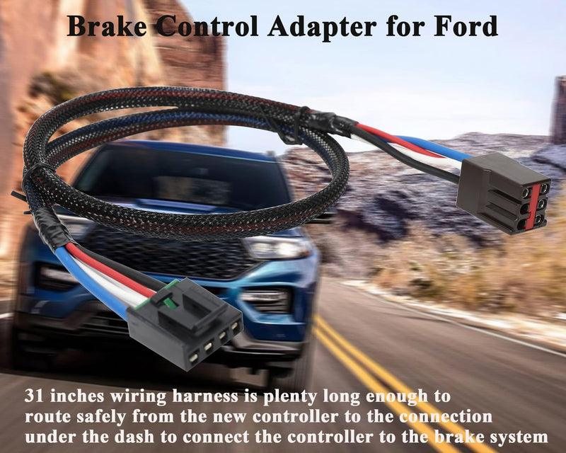 Oyviny 3035-P Brake Controller Wiring Adapter for 1994-2008 Ford F-150 F-250 F-350 F-450/1992-2009 E-150 E-250 E-350/2005-2021 Land Rover/1998-2012 Lincoln/2002-2010 Mercury