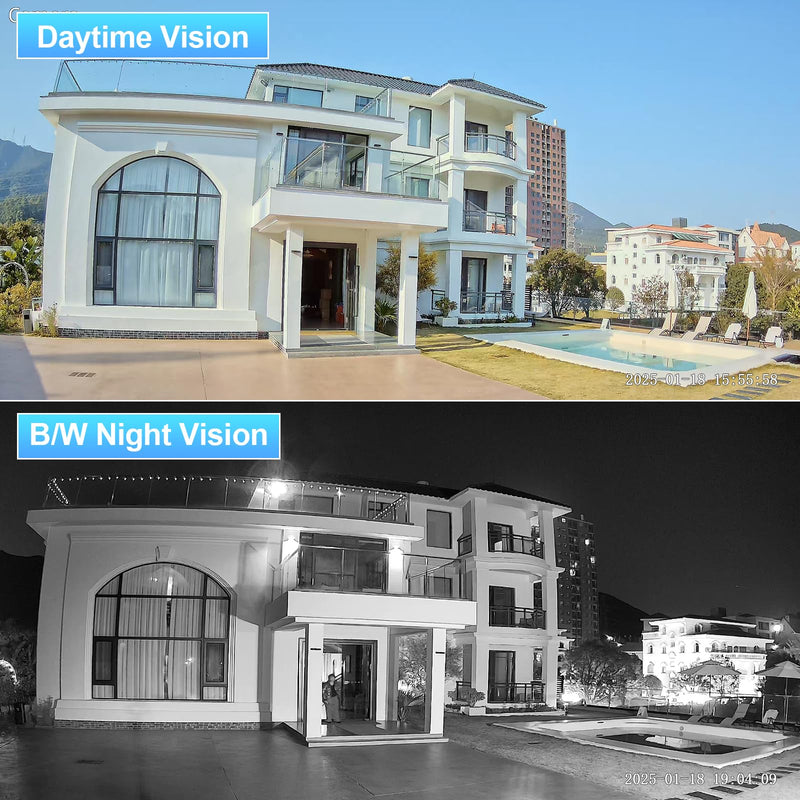 8MP AI IP PoE Camera, Bullet Security Surveillance Camera Outdoor IP67, Face Detection, Human &Vehicle Detection, 2.8mm Lens Wide Angle 110 °, Built-in Mic, Night Vision 100ft, INB8BR49E 8MP W/B NIGHT VISION