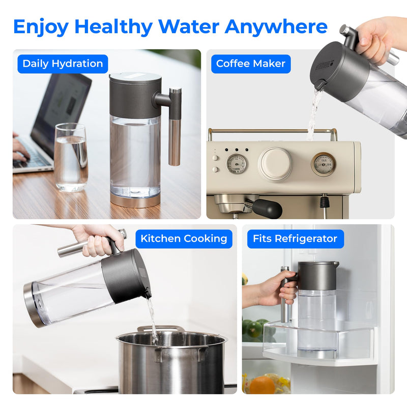 Maxblue PWD Pure Water Tank Compatible with Waterdrop A2 Countertop Reverse Osmosis System, Portable Pure Water Tank, BPA Free, 40 OZ