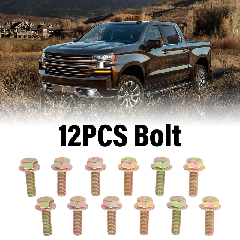 LS MLS Exhaust Manifold Header Gasket Bolts Kit Compatible with Chevy Silverado Camaro Caprice Corvette Tahoe GMC Sierra CTS Escalade LS1 LS2 LS3 LS6 LQ4 LQ9 LM7 4.8L 5.3L 5.7L 6.0L 6.2L OEM# 12617944