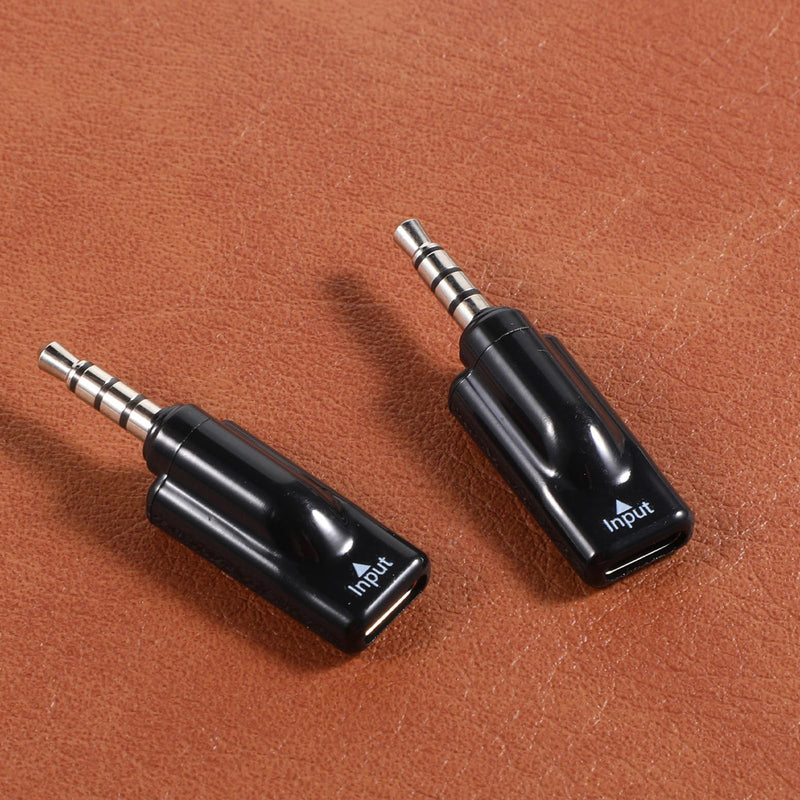 Headphone Jack Adapter, 2PCS TypeC Female to 3.5mm Male Audio Cable Adapter USB C to Aux Audio Dongle Analog Cable Converter Compatible with MP3 CD Players Smartphone Earbuds Laptops Tablets