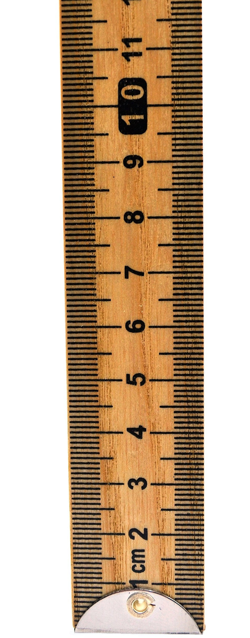 EISCO Double Sided Meter Stick - Hardwood Metric Meter Stick, Horizontal Reading & Protective Metal Ends