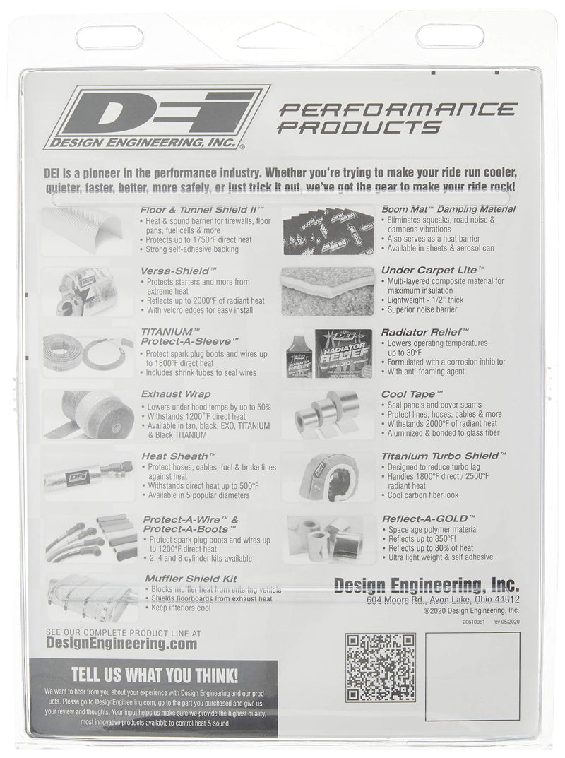 Design Engineering 010462 Reflect-A-Cool 24" x 24" Heat Reflective Adhesive Backed Sheets 24" x 24"