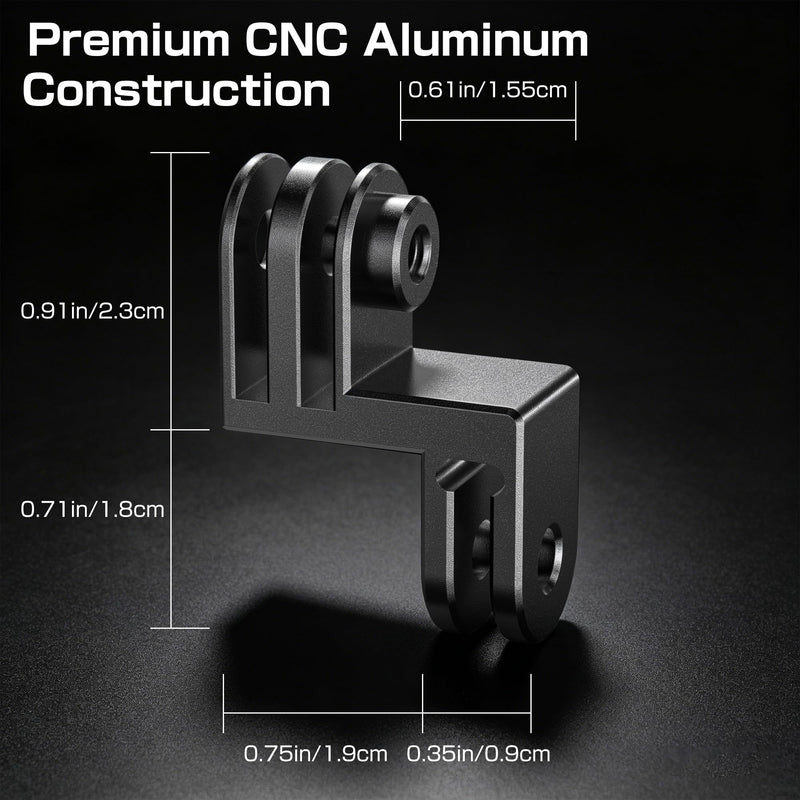 Centering Lens Alignment Adapter - Offset Mount for GoPro/DJI / Insta360 | Aluminium Camera Lens Centering Mount for GoPro13/12/11/10/9, for DJI Osmo Action 6/5 Pro/4/3, for Insta360 Ace/Pro/Pro 2