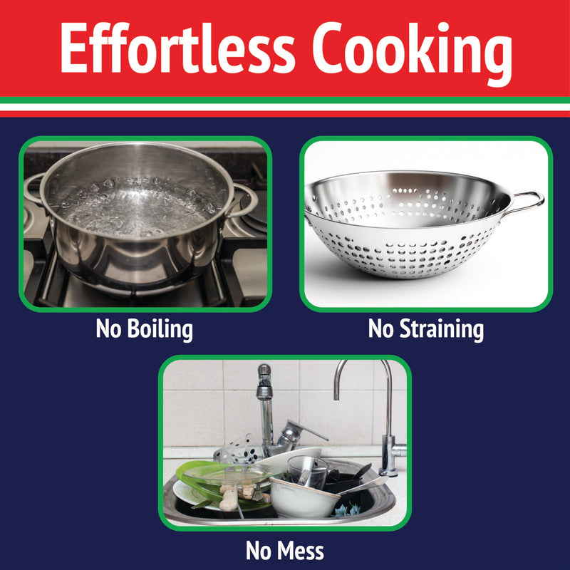 Fasta Pasta Microwave Pasta Cooker- The Original (2PK)- Cooks up to 4 Servings- No Mess, Sticking or Waiting For Boil- Perfect Al Dente Pasta Every Time- For Dorms, Kitchens, Offices- Made in the USA