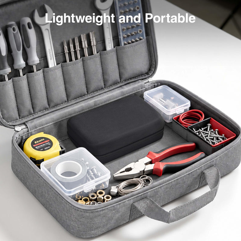 SUPVAN G15M Mini Nylon Hard Protective Travel Case, Black | Premium Protection, Secure & Organized Interior, Compact & Portable, Easy to Carry, Multi-Purpose Storage