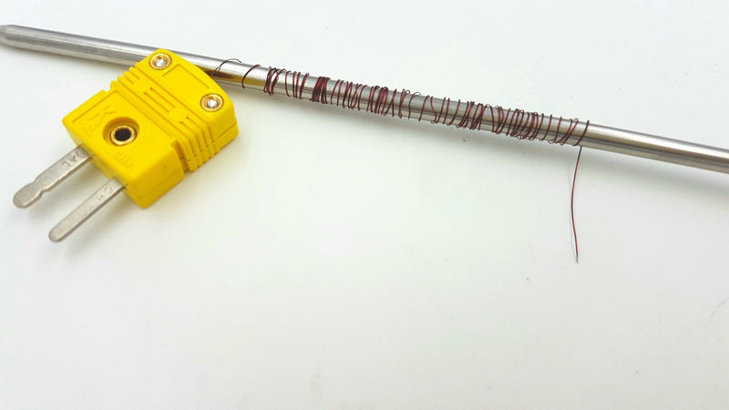 PerfectPrime TL0201, 0.1mm Diameter, K-Type Sensor Probe for K-Type Thermocouple Thermometer/Meter in Temperature Range from up to 200 °C/ 392°F 200°C / 0.1mm / 1M