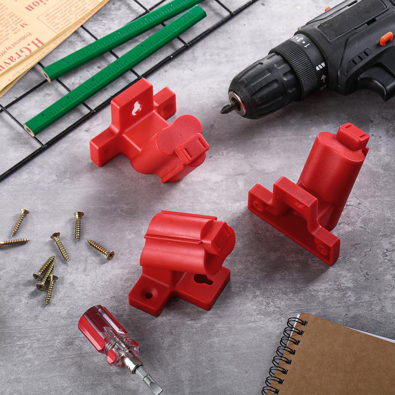 Threlaco 12 Packs Tool Holder Mount Drill Tool Hanger Compatible with Milwaukee M12 12V Wall Mount Drill Organizer Utility Storage Rack