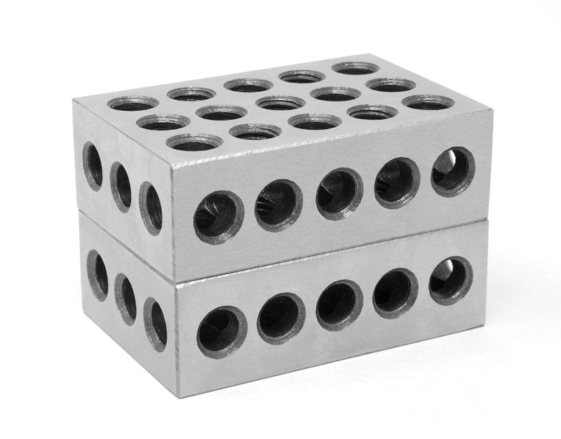 WEN 10423 3 x 2 x 1-Inch Steel-Hardened Precision 123 Blocks, Two Pack 1 x 2 x 3 in