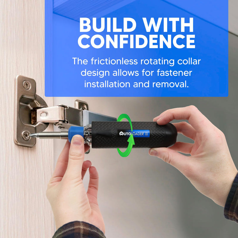 Screwdriver Multi Tool Magnetic | Multi-Bit Auto Loading Barrel Patented | Ergonomic Anti-Roll Handle With Rotating Collar | Industrial High-Grade Bits | Award Winning Design