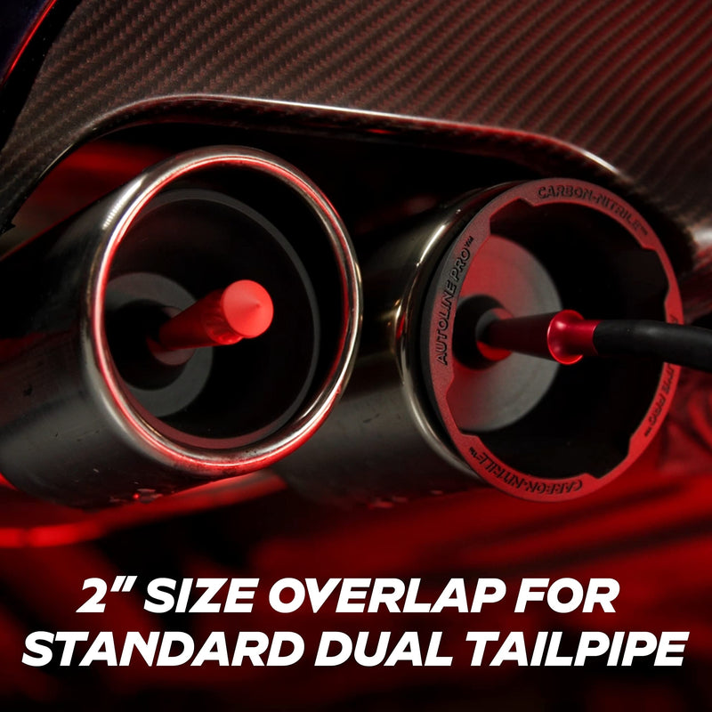 AutoLine Pro Cone and Plugs 2-in-1 Adapters | for Automotive Smoke Machine Leak Testing | Cone & Cap Plugs Function | CarbonNitrile™ | This Product is Patented.