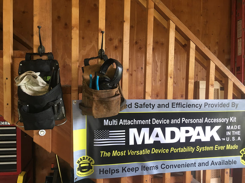 Universal Utility Belt & Versatile Belt Clip System and Enhancement Accessories - Improves Portability, Efficiency, and Safety of Belt Mountable Tools, Equipment, Gear, Made in the USA