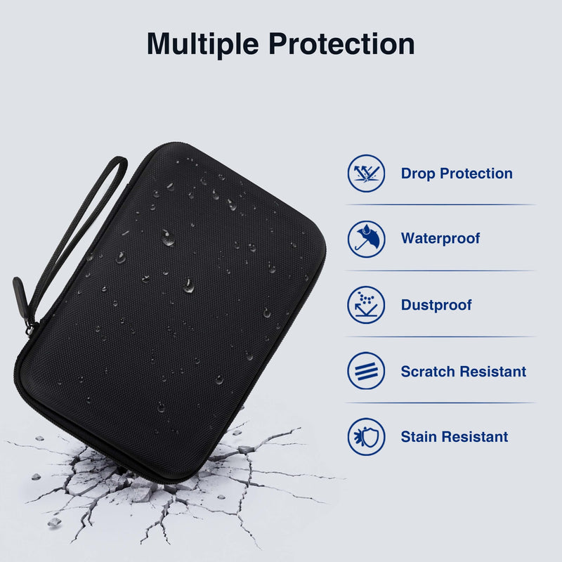SUPVAN G15M Mini Nylon Hard Protective Travel Case, Black | Premium Protection, Secure & Organized Interior, Compact & Portable, Easy to Carry, Multi-Purpose Storage