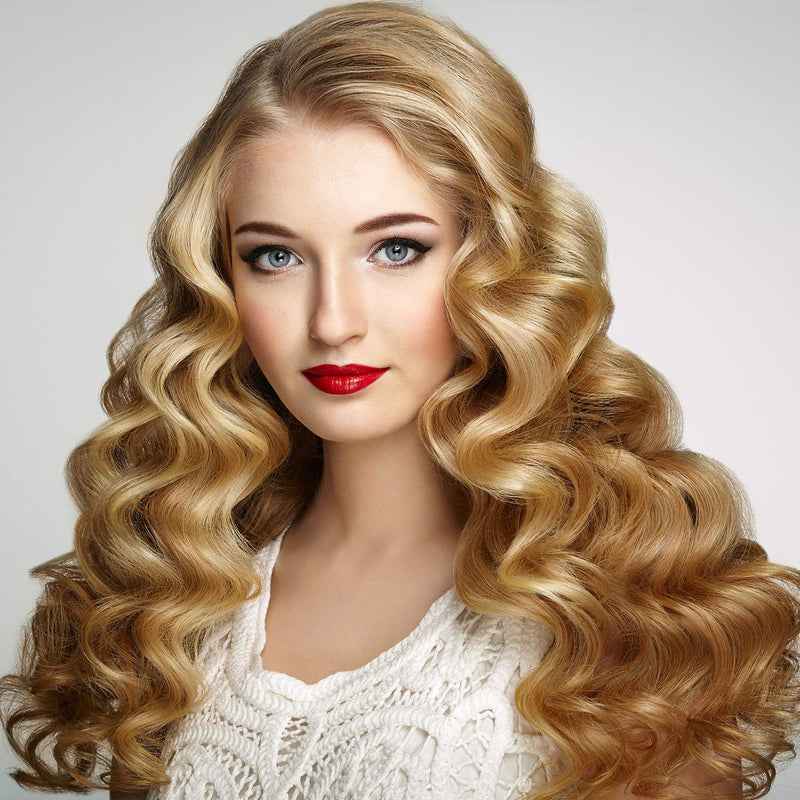 FEPITO 36 Pack Magic Hair Curlers Spiral Curls Wave Styling Hair Rollers Kit No Heat Hair Curler and Styling Hooks for All Hair Lengths, 55cm/ 22inch