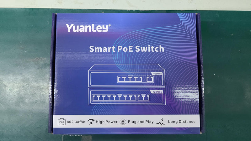 YuanLey 4-Port PoE Switch Gigabit- Waterproof Outdoor Ethernet Unmanaged Network Switch with VLAN Function, 78W Built-in Power, IEEE802.3af/at Support and Plug & Play, Ideal for Outdoor Use 4 Port | Waterproof Gigabit