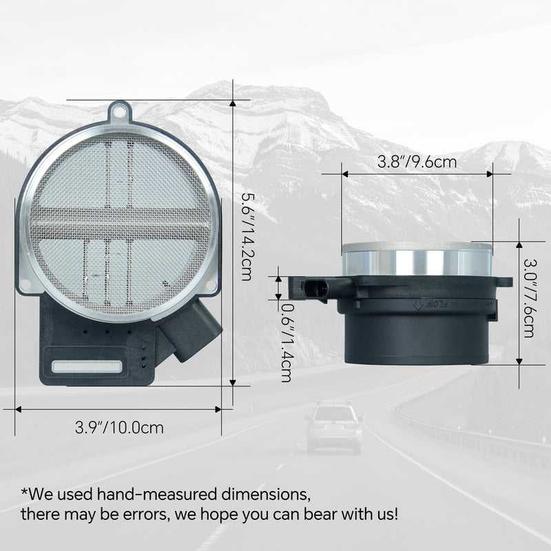 Mass Air Flow Sensor MAF Compatible with Chevrolet Silverado Suburban Escalade Tahoe Yukon 99-07 /Cadillac Rainier Deville Eldorado 00-05 /Pontiac 05-06 Replaces OE 213 4160 25318411 86-8411