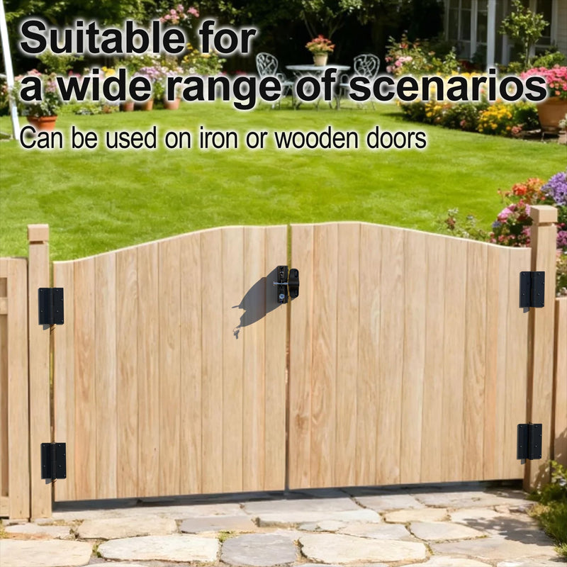 1 Pair 5-3/4” Aluminum Self Closing Gate Hinges, Adjustable Spring Hinges Fence Gate Hinge for Metal Gates, Pool Gates, Aluminum Gates (1) 1